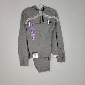 CALVIN KLEIN- Women’s 2 Piece Lounge Jogger Track Suit Set Size XXL Fleece Hood